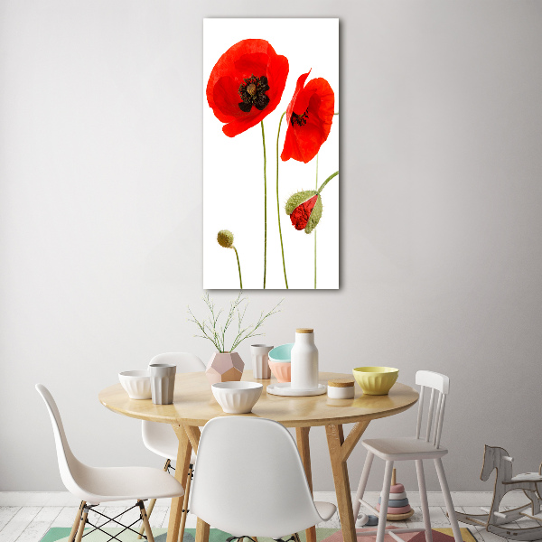 Bild auf Acrylglas vertikal Wildmohn