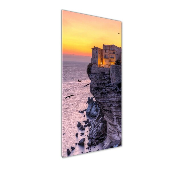 Modernes Acrylbild vertikal Klippenhäuser