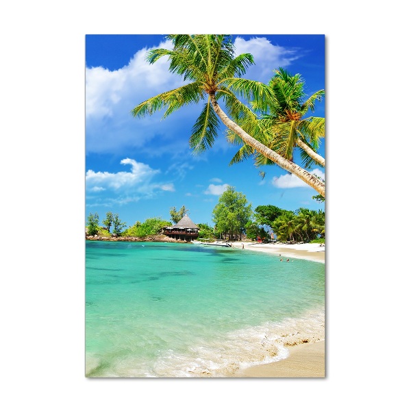 Acrylbild vertikal Tropischer Strand