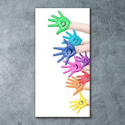 Plexiglasbilder vertikal Bemalte Hände