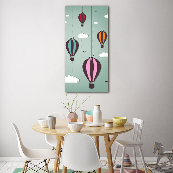 Bild auf Acrylglas vertikal Fliegende Ballons