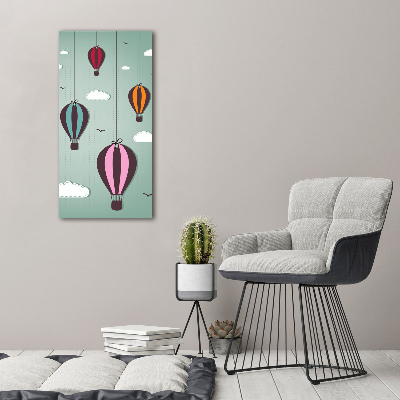 Bild auf Acrylglas vertikal Fliegende Ballons