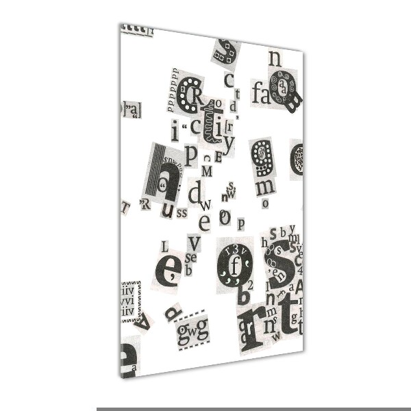 Bild auf Acrylglas vertikal Leserbriefe aus einer Zeitung