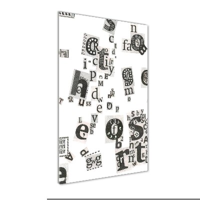 Bild auf Acrylglas vertikal Leserbriefe aus einer Zeitung