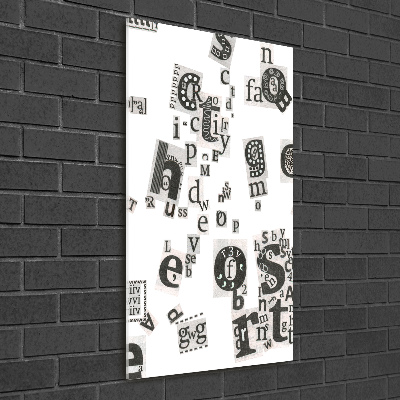 Bild auf Acrylglas vertikal Leserbriefe aus einer Zeitung