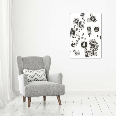 Bild auf Acrylglas vertikal Leserbriefe aus einer Zeitung