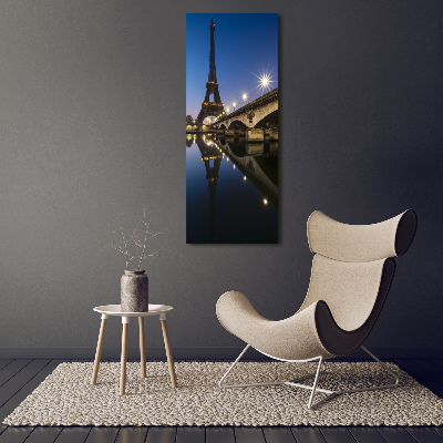 Acrylbild vertikal Eiffelturm Paris