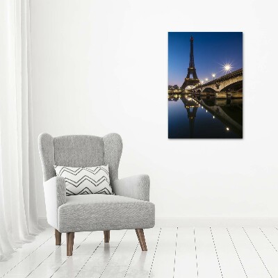 Acrylbild vertikal Eiffelturm Paris