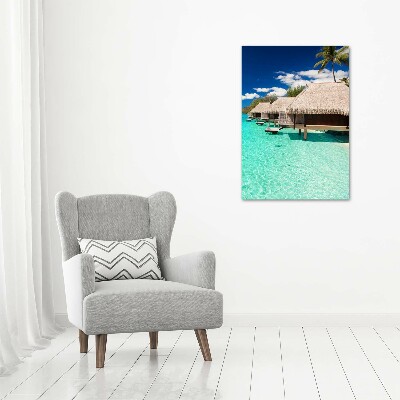 Bild auf Acrylglas vertikal Tropische Insel