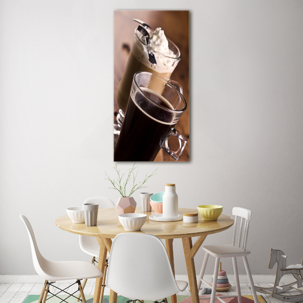 Plexiglasbilder vertikal Frappé-Kaffee