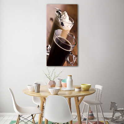 Plexiglasbilder vertikal Frappé-Kaffee