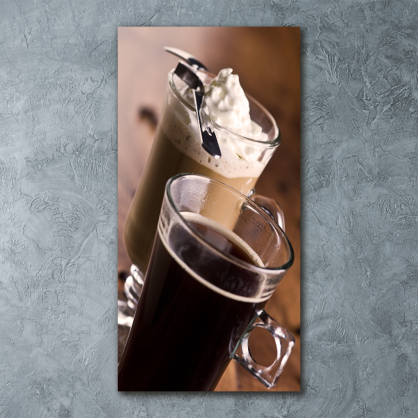 Plexiglasbilder vertikal Frappé-Kaffee