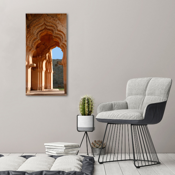 Bild auf Acrylglas vertikal Lotus Mahal Hampi