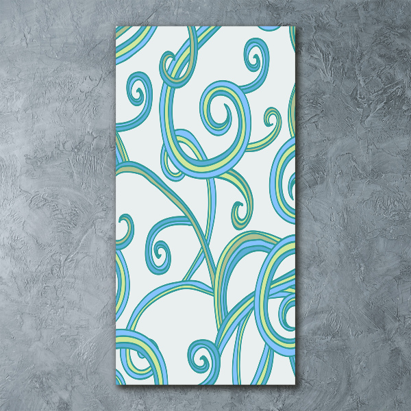 Bild auf Acrylglas vertikal Abstrakte Spiralen