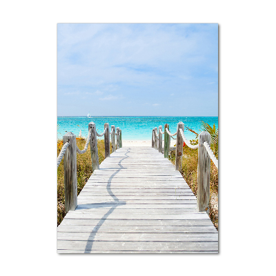 Plexiglasbilder vertikal Weg zum Strand