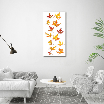 Bild auf Acrylglas vertikal Herbstblätter