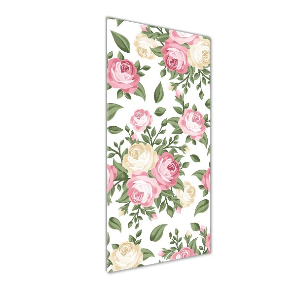 Bild auf Acrylglas vertikal Rosen