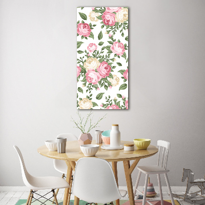 Bild auf Acrylglas vertikal Rosen