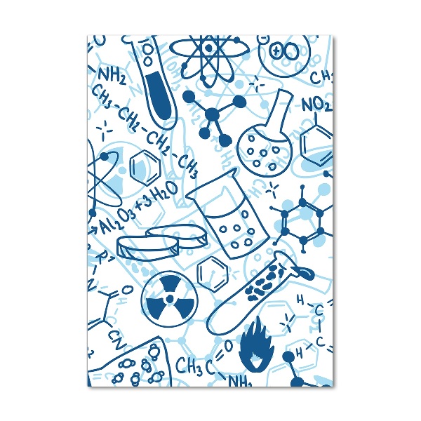 Plexiglasbilder vertikal Hintergrund in Chemie
