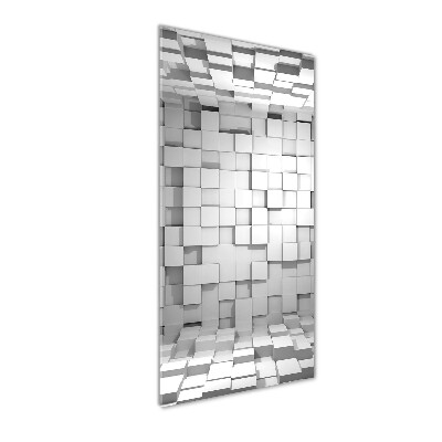 Modernes Acrylbild vertikal Würfel