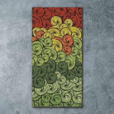 Acrylbild vertikal Bunte Wellen