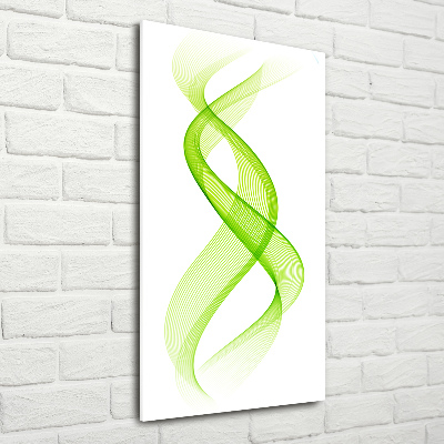 Acrylbild vertikal Bunte Wellen