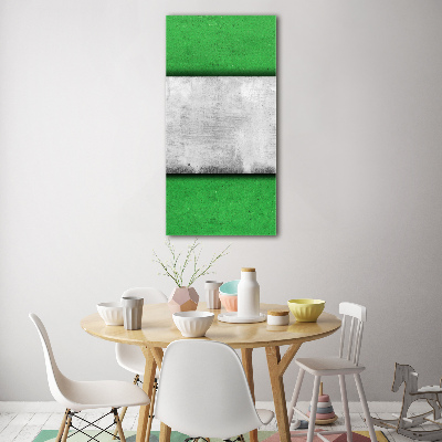 Bild auf Acrylglas vertikal Grüne Wand