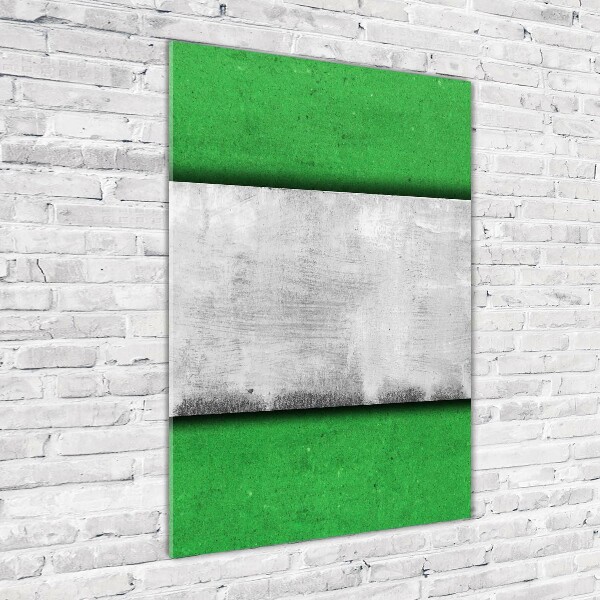 Bild auf Acrylglas vertikal Grüne Wand