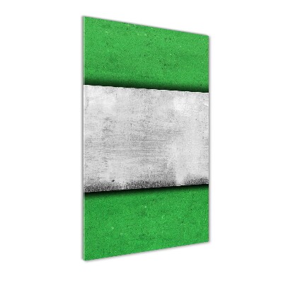 Bild auf Acrylglas vertikal Grüne Wand