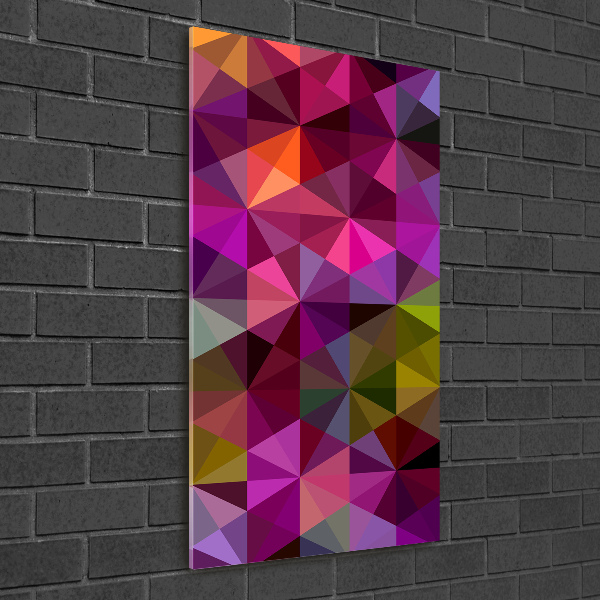 Modernes Acrylbild vertikal Abstrakte Wellen