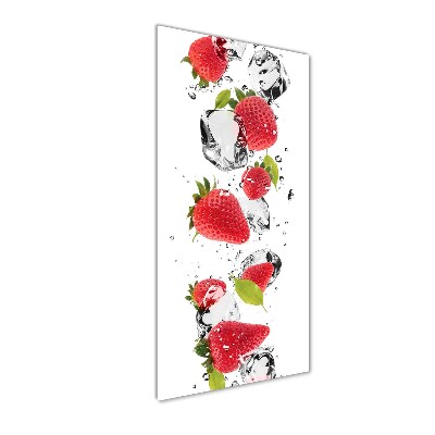 Plexiglasbilder vertikal Erdbeeren
