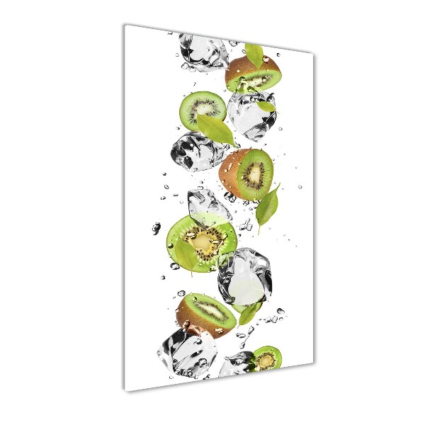 Plexiglasbilder vertikal Kiwi und Wasser