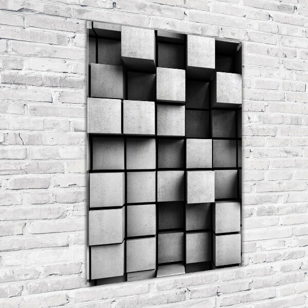 Acrylbild vertikal Abstraktion