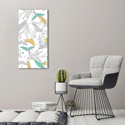 Plexiglasbilder vertikal Bunte Blätter