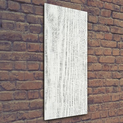 Plexiglasbilder vertikal Weißes Leinen