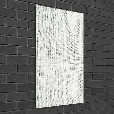 Plexiglasbilder vertikal Weißes Leinen