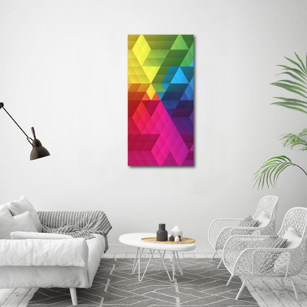 Bild auf Acrylglas vertikal Geometrischer Hintergrund