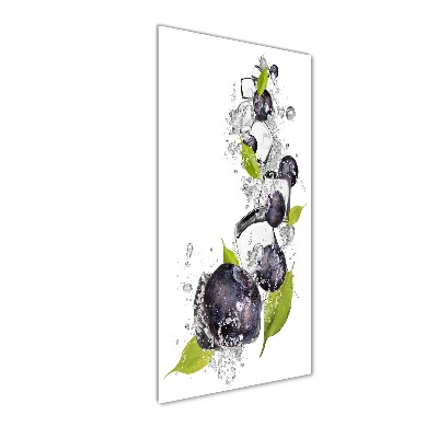 Bild auf Acrylglas vertikal Beeren und Eis