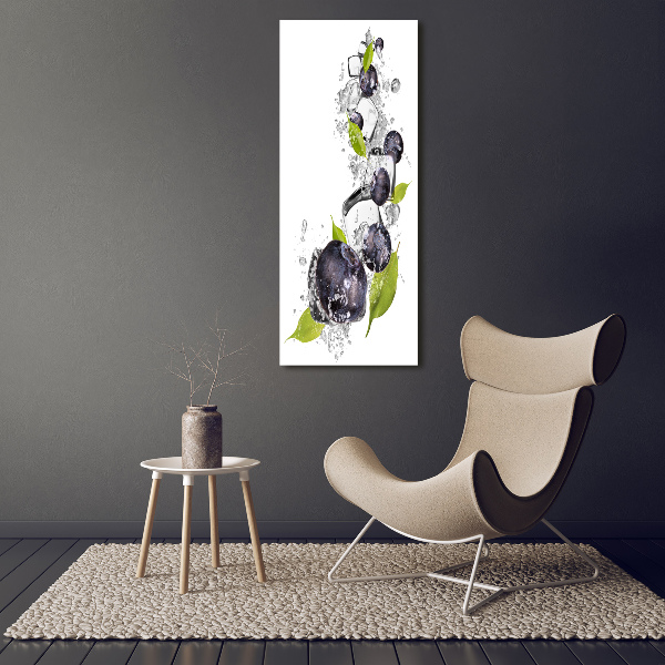 Bild auf Acrylglas vertikal Beeren und Eis
