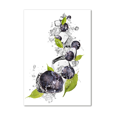 Bild auf Acrylglas vertikal Beeren und Eis