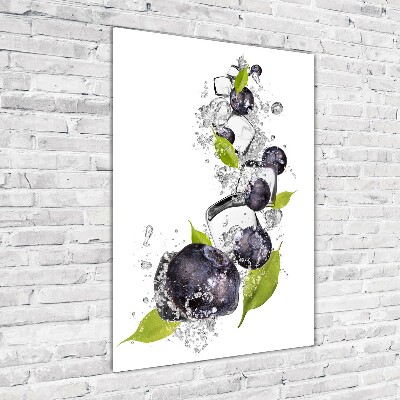 Bild auf Acrylglas vertikal Beeren und Eis