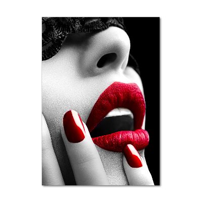 Bild auf Acrylglas vertikal Spitzenmaske