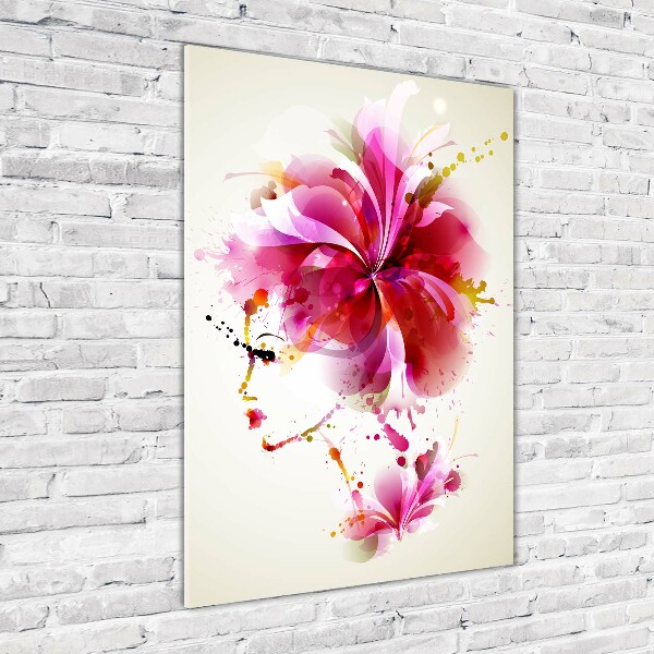 Acrylbild vertikal Abstrakte Frau