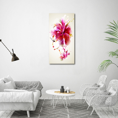 Acrylbild vertikal Abstrakte Frau