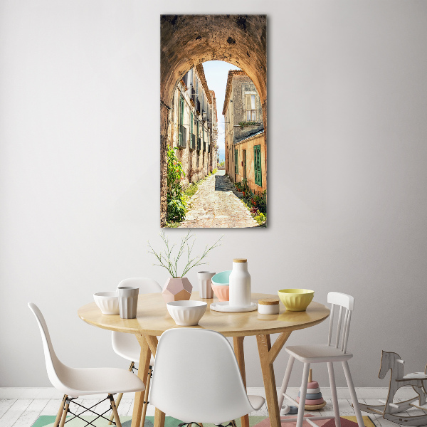 Bild auf Acrylglas vertikal Italienische Straßen