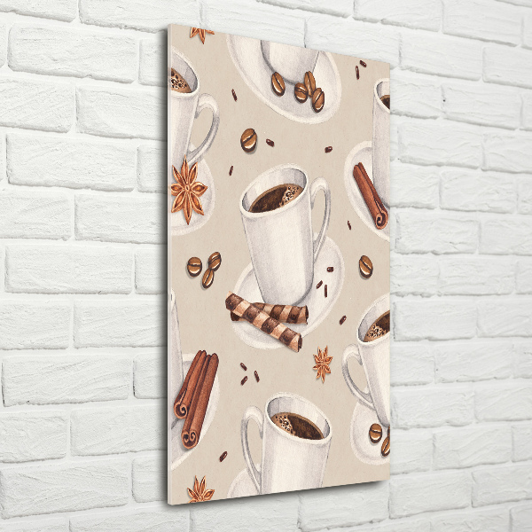 Bild auf Acrylglas vertikal Eine Tasse Kaffee