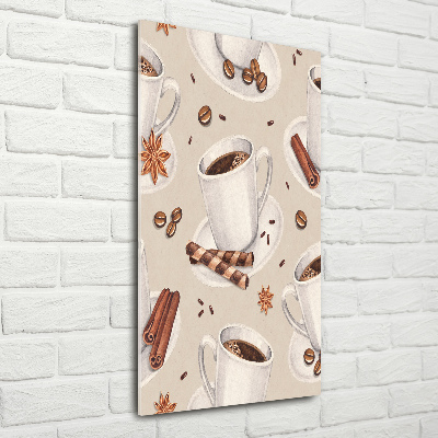 Bild auf Acrylglas vertikal Eine Tasse Kaffee