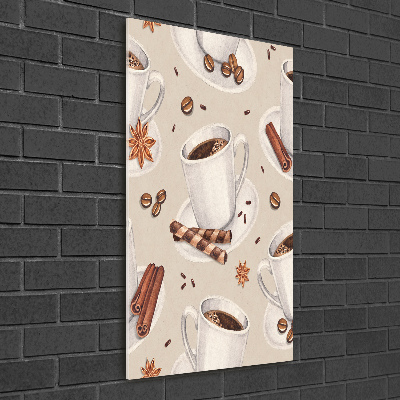 Bild auf Acrylglas vertikal Eine Tasse Kaffee