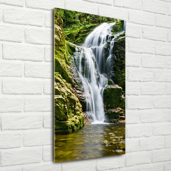 Bild auf Acrylglas vertikal Wasserfall
