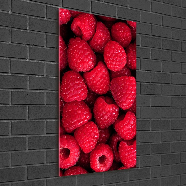 Bild auf Acrylglas vertikal Himbeeren